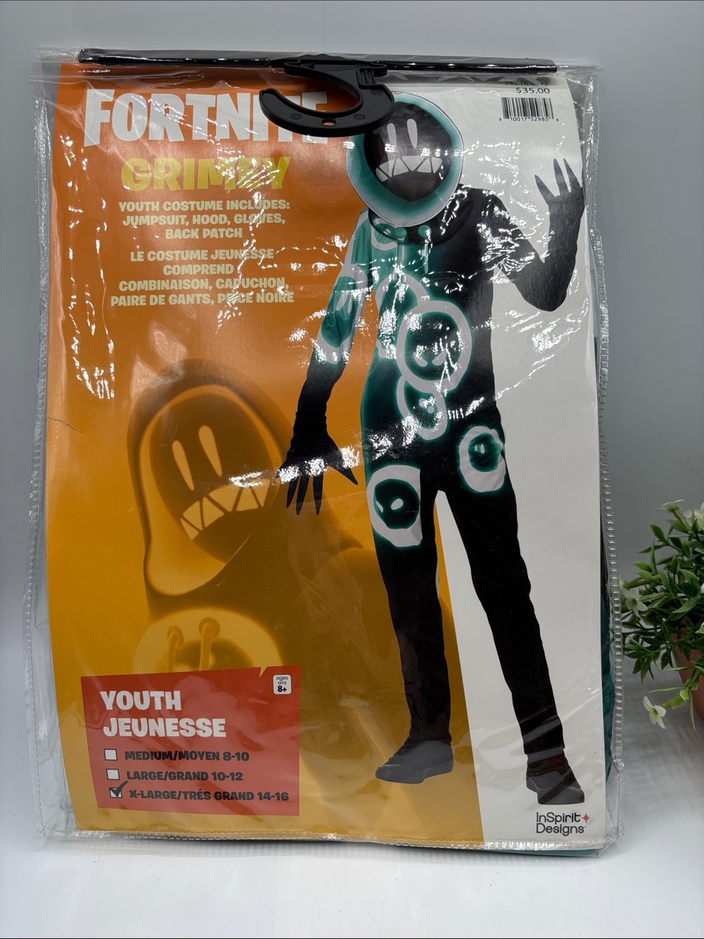 Grinny Youth Costume – Black & Teal